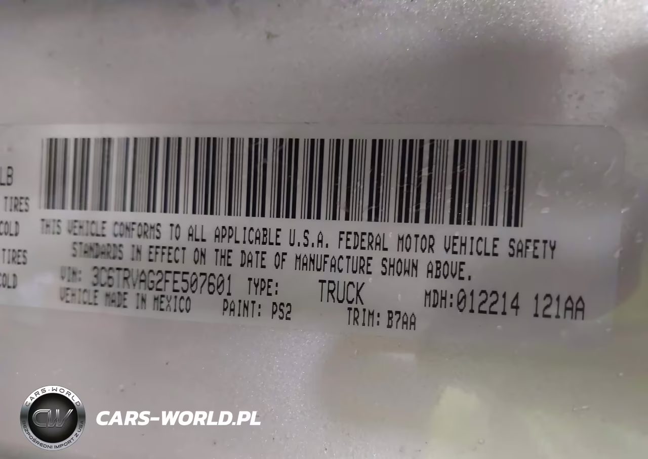 2015 Ram Promaster 1500 Low Roof VIN:3C6TRVAG2FE507601 - 9