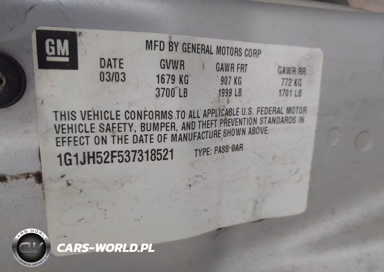 2003 Chevrolet Cavalier Ls Sport VIN:1G1JH52F537318521 - 9