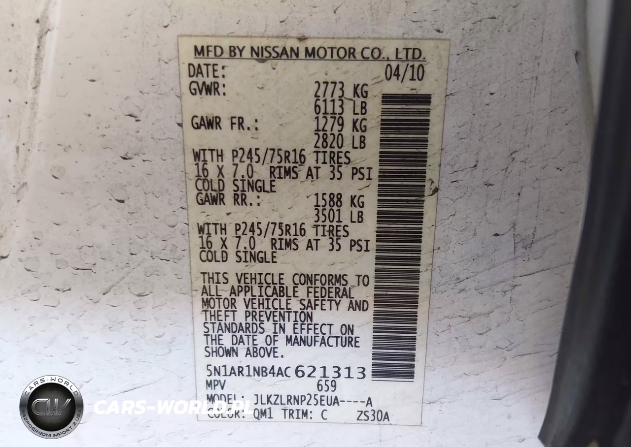 2010 Nissan Pathfinder S VIN:5N1AR1NB4AC621313 - 9