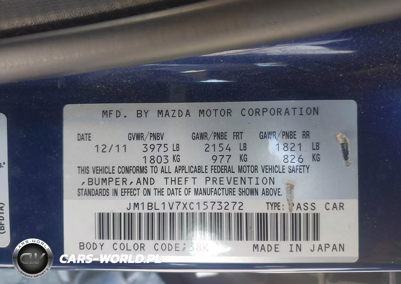 2012 Mazda Mazda3 I Touring VIN:JM1BL1V7XC1573272 - 9