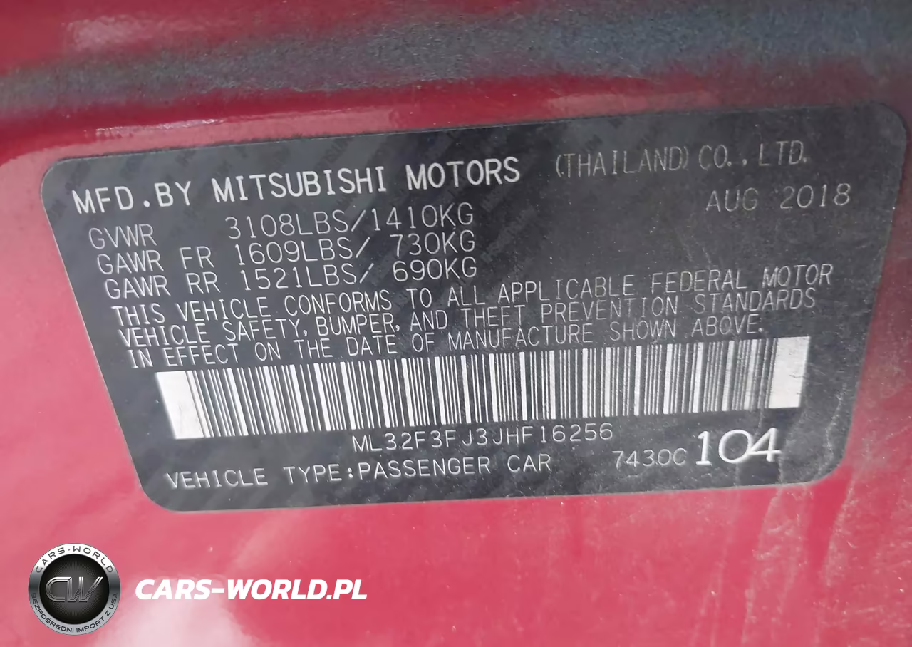 2018 Mitsubishi Mirage G4 Es VIN:ML32F3FJ3JHF16256 - 9