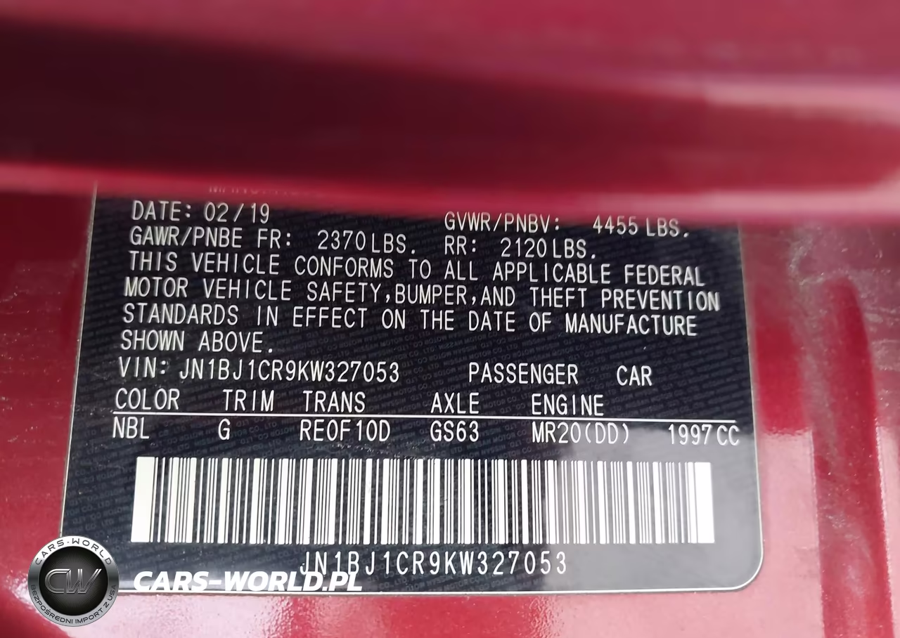 2019 Nissan Rogue Sport S VIN:JN1BJ1CR9KW327053 - 9