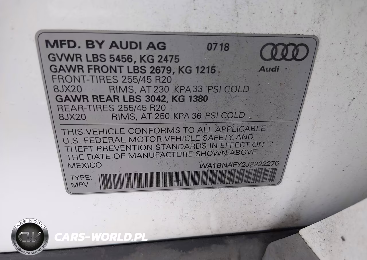 2018 Audi Q5 2.0T Premium-2.0T Tech Premium VIN:WA1BNAFY2J2222276 - 9