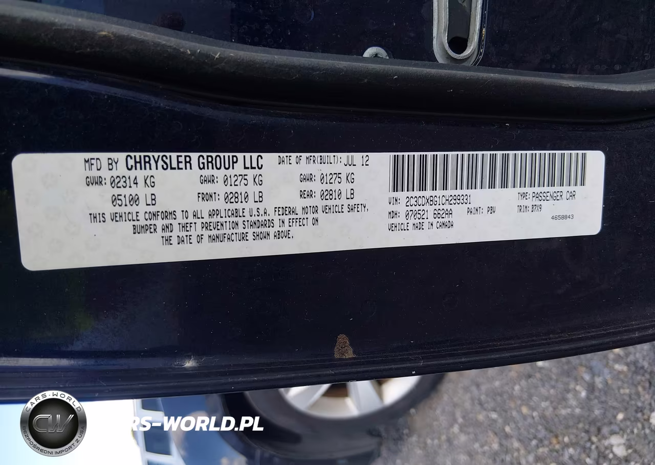 2012 Dodge Charger Se VIN:2C3CDXBG1CH299331 - 9