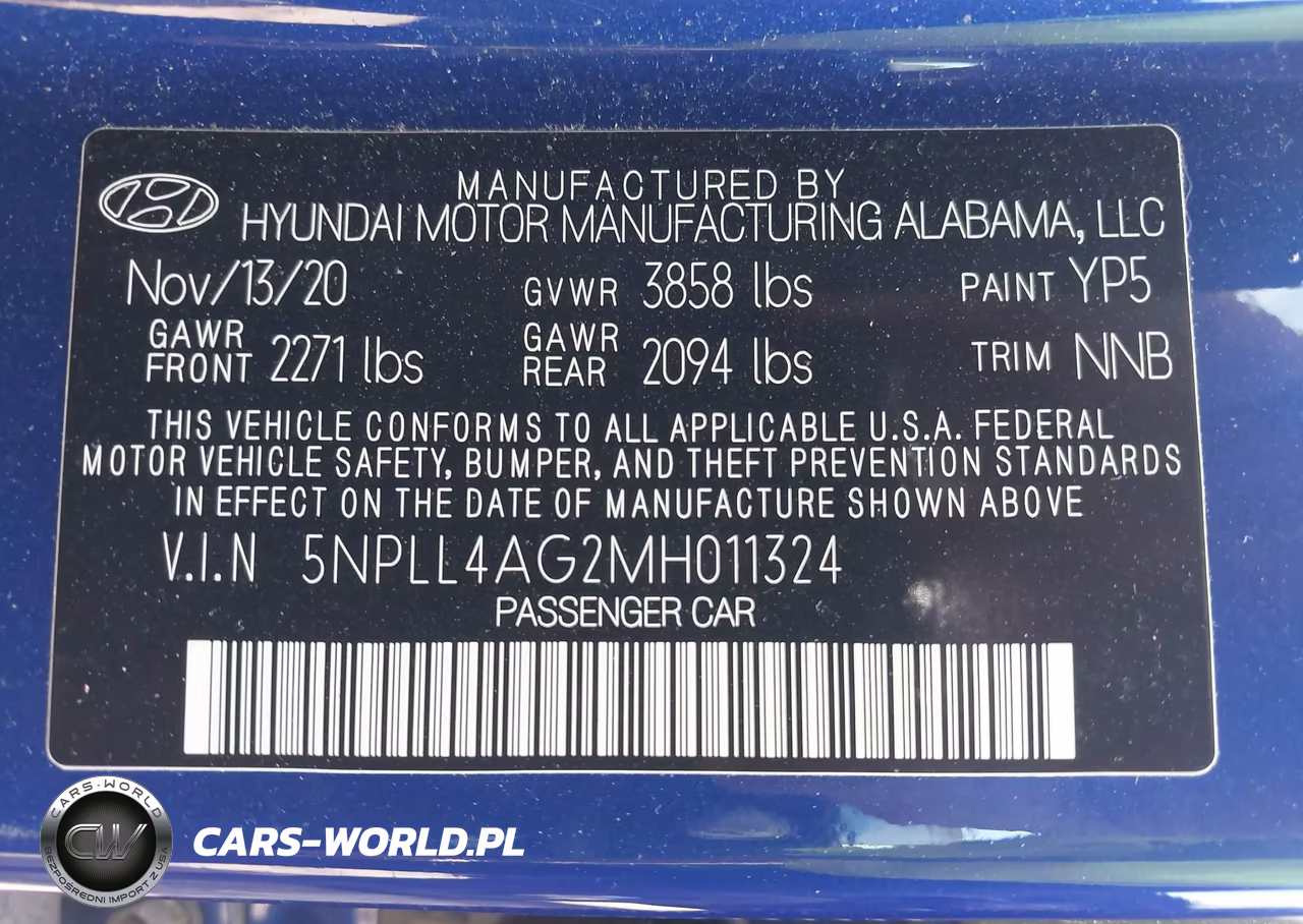 2021 Hyundai Elantra Se VIN:5NPLL4AG2MH011324 - 9