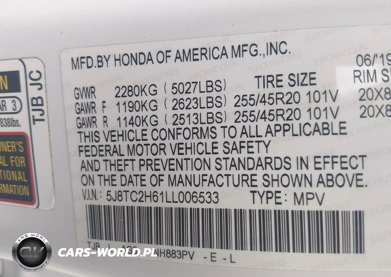 2020 Acura Rdx A-Spec Package VIN:5J8TC2H61LL006533 - 9