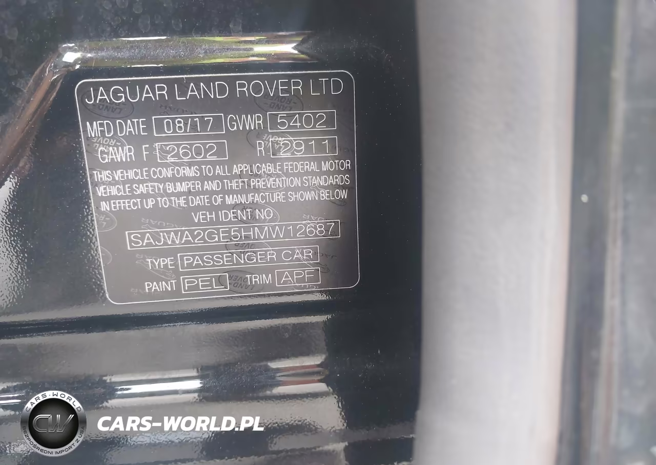 2017 Jaguar Xj Xjl Supercharged VIN:SAJWA2GE5HMW12687 - 9