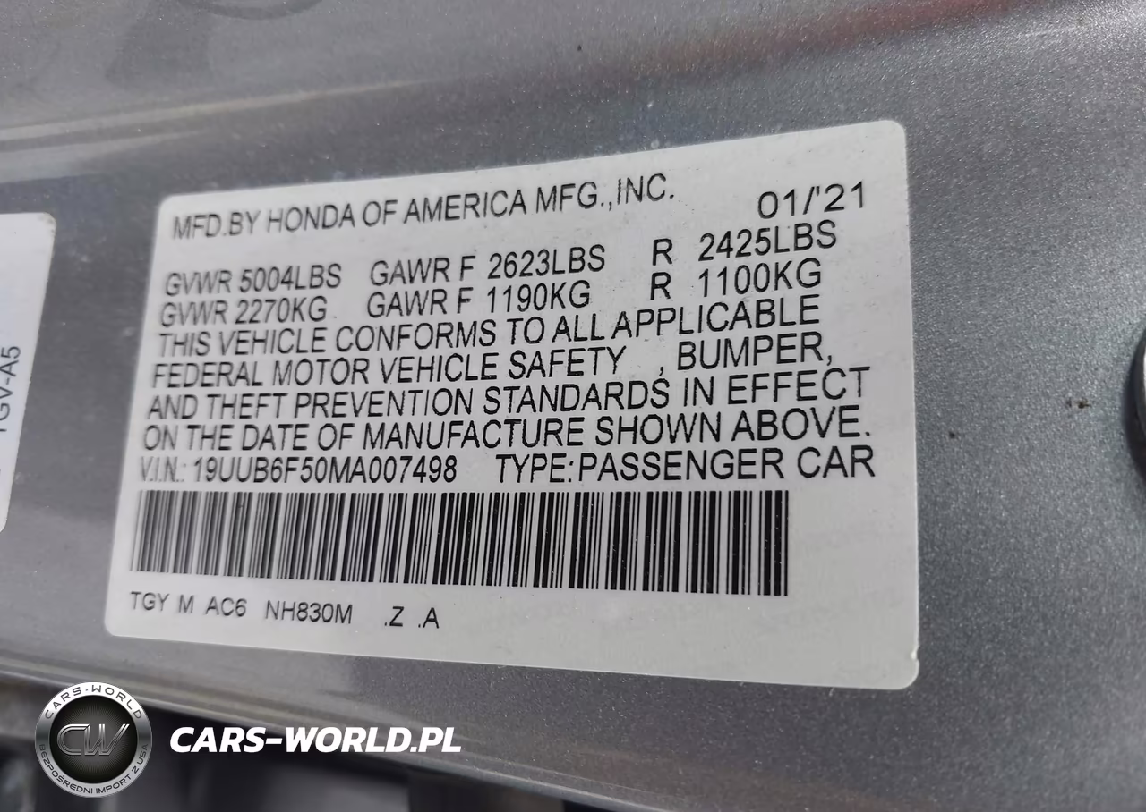 2021 Acura Tlx A-Spec Package VIN:19UUB6F50MA007498 - 9