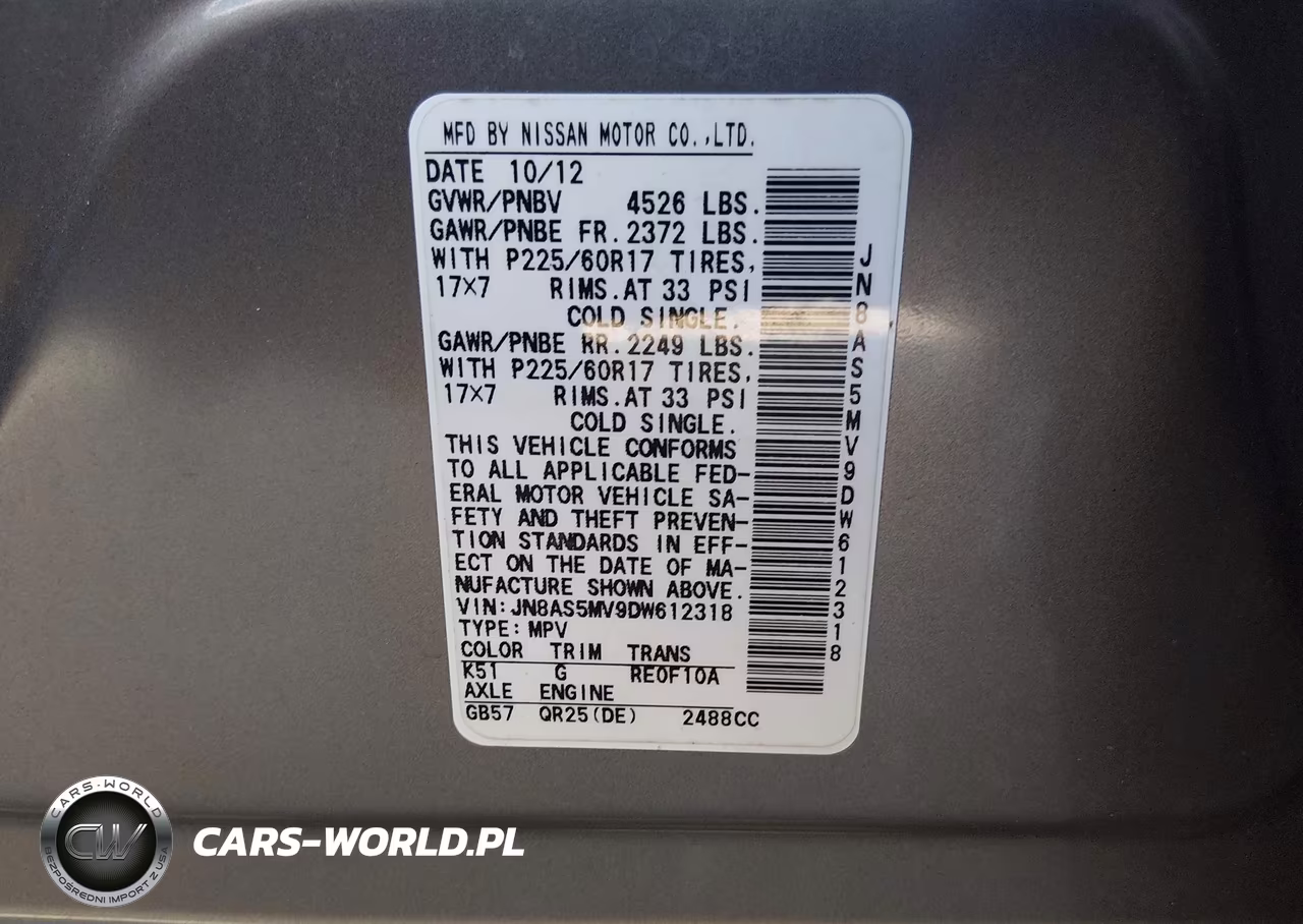 2013 Nissan Rogue Sv VIN:JN8AS5MV9DW612318 - 9