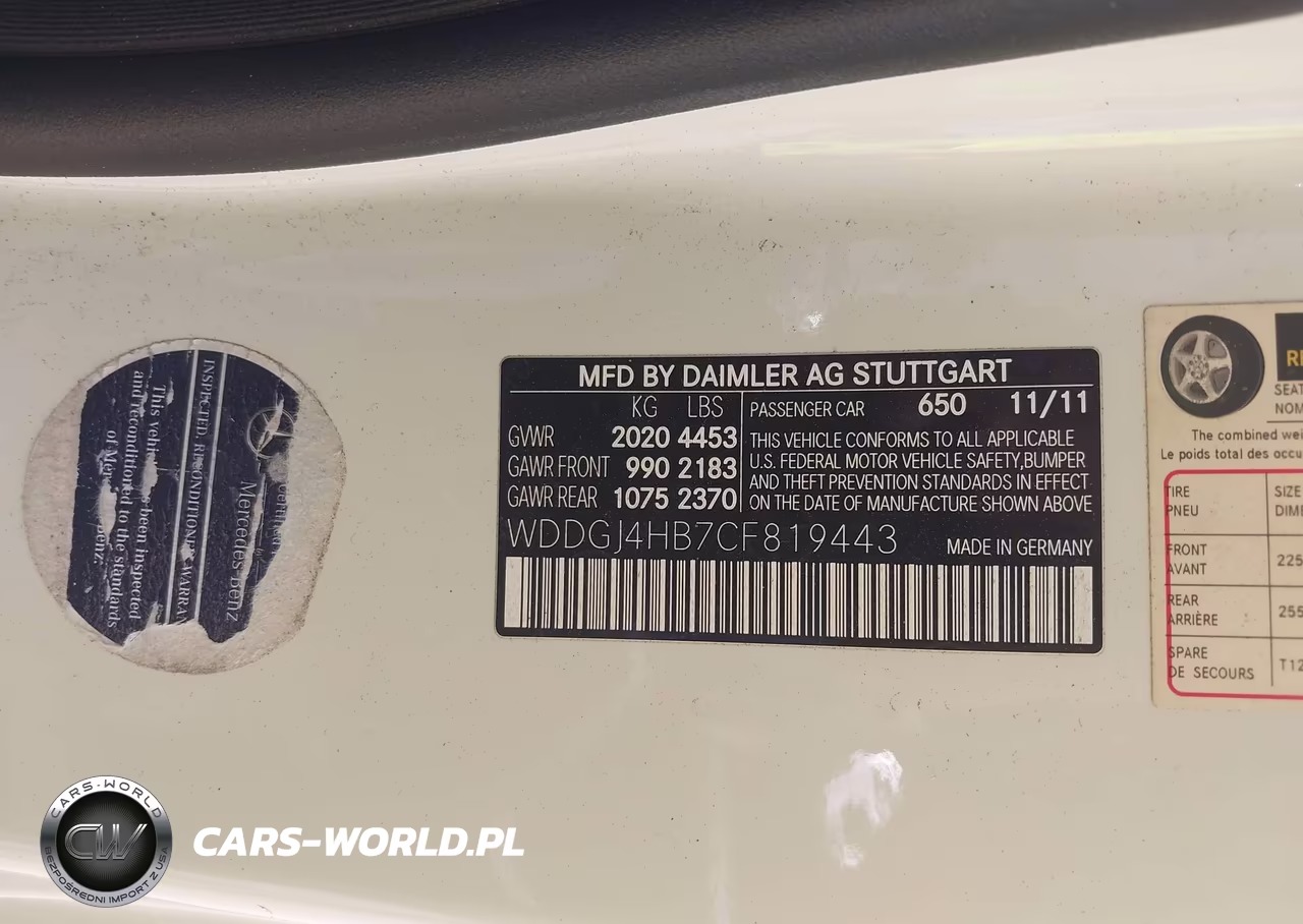 2012 Mercedes-Benz C 250 VIN:WDDGJ4HB7CF819443 - 9