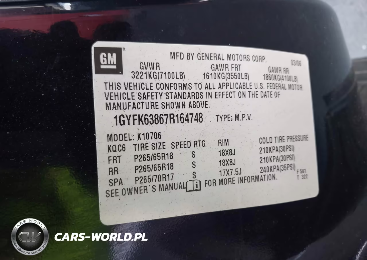 2007 Cadillac Escalade Standard VIN:1GYFK63867R164748 - 11