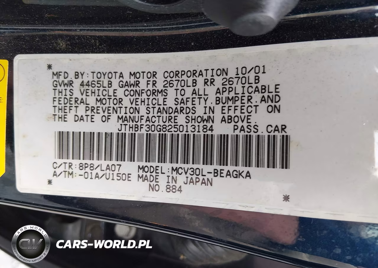 2002 Lexus Es 300 VIN:JTHBF30G825013184 - 9