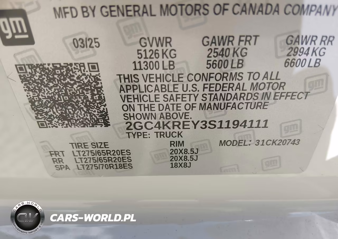 2025 Chevrolet Silverado 2500Hd 4Wd Standard Bed High Country VIN:2GC4KREY3S1194111 - 8