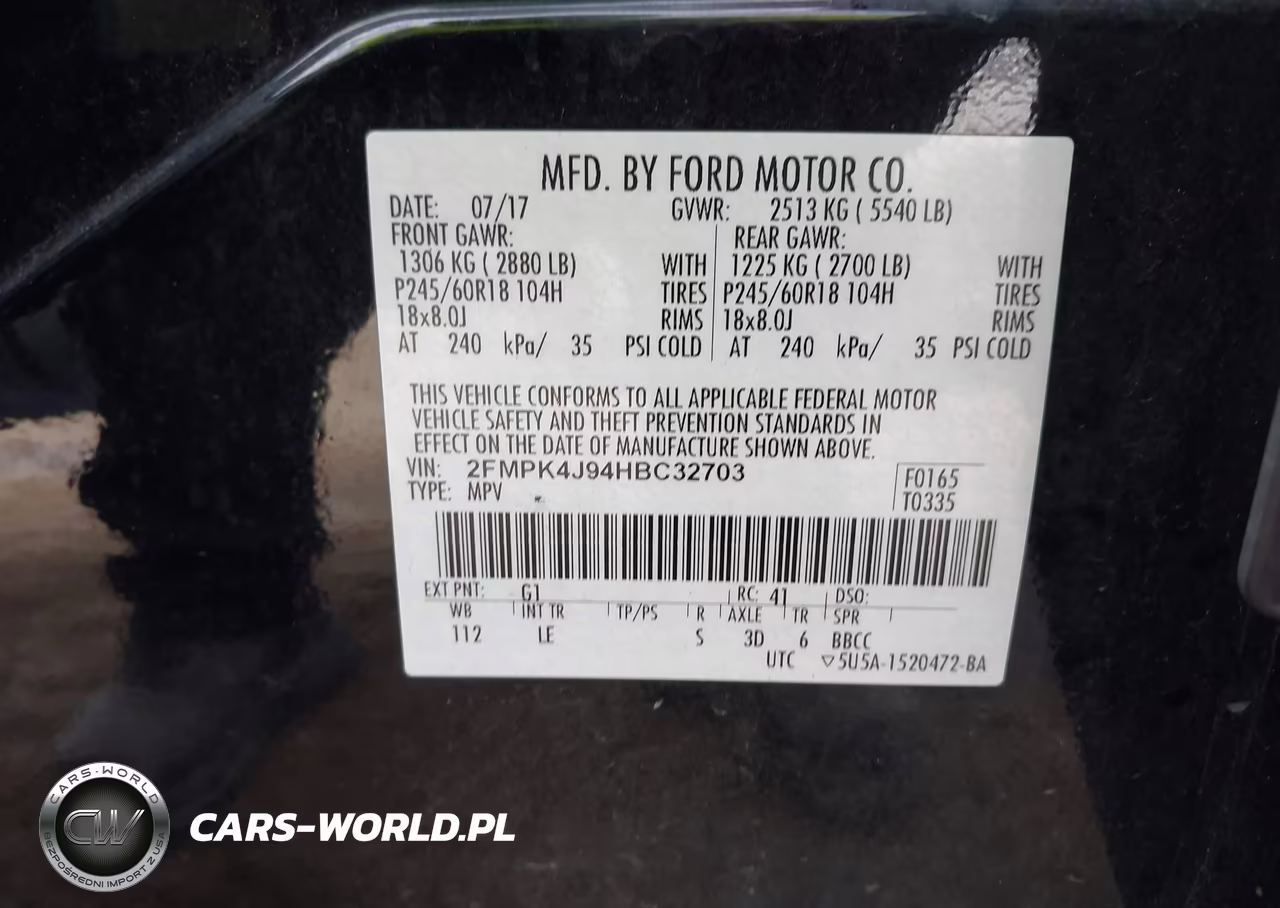2017 Ford Edge Sel VIN:2FMPK4J94HBC32703 - 9