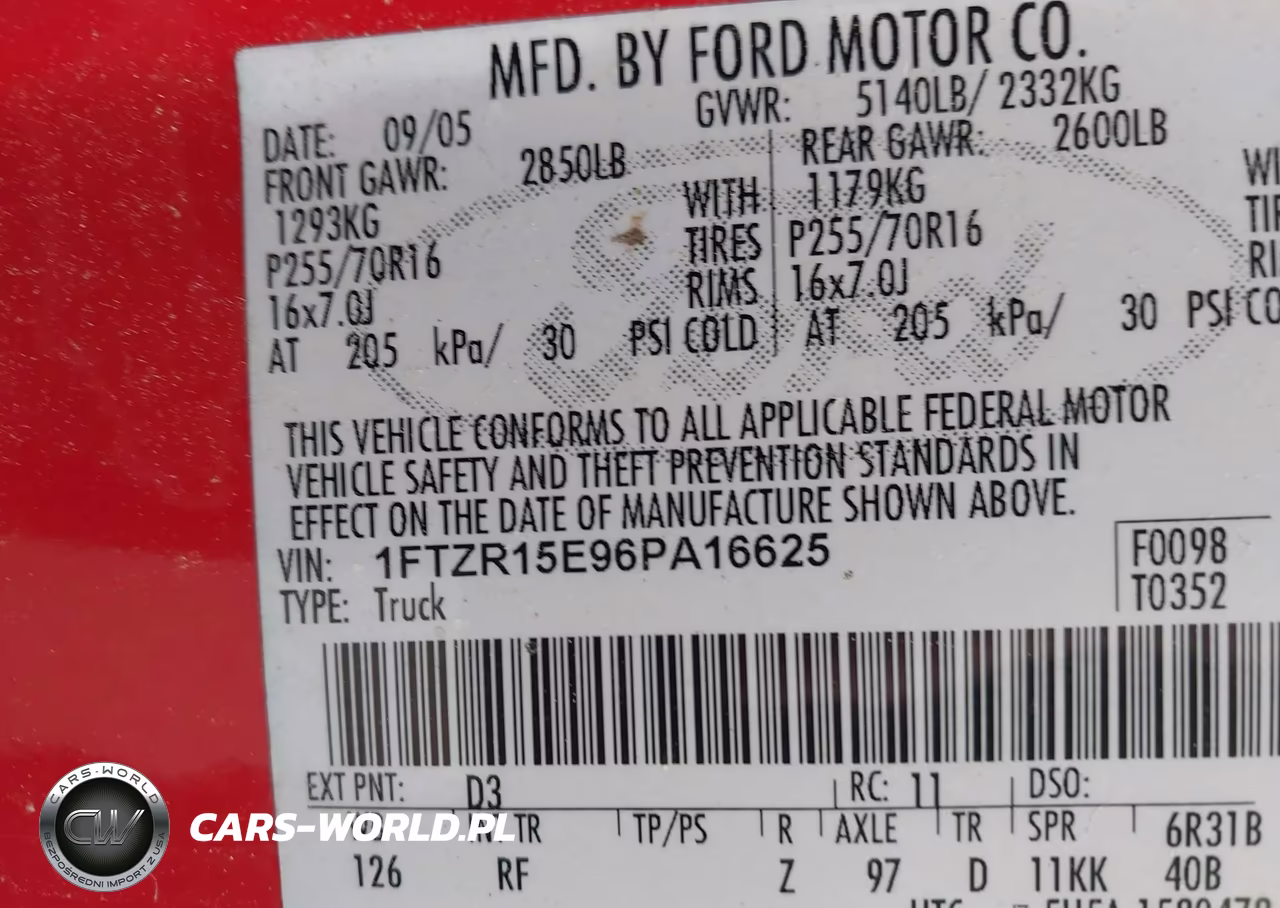 2006 Ford Ranger Fx4 Off-Road-Sport-Xl-Xlt VIN:1FTZR15E96PA16625 - 9