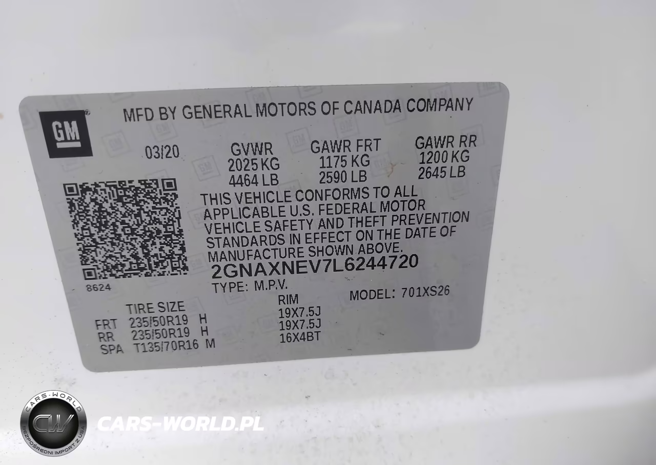 2020 Chevrolet Equinox Fwd Premier 1.5L Turbo VIN:2GNAXNEV7L6244720 - 9