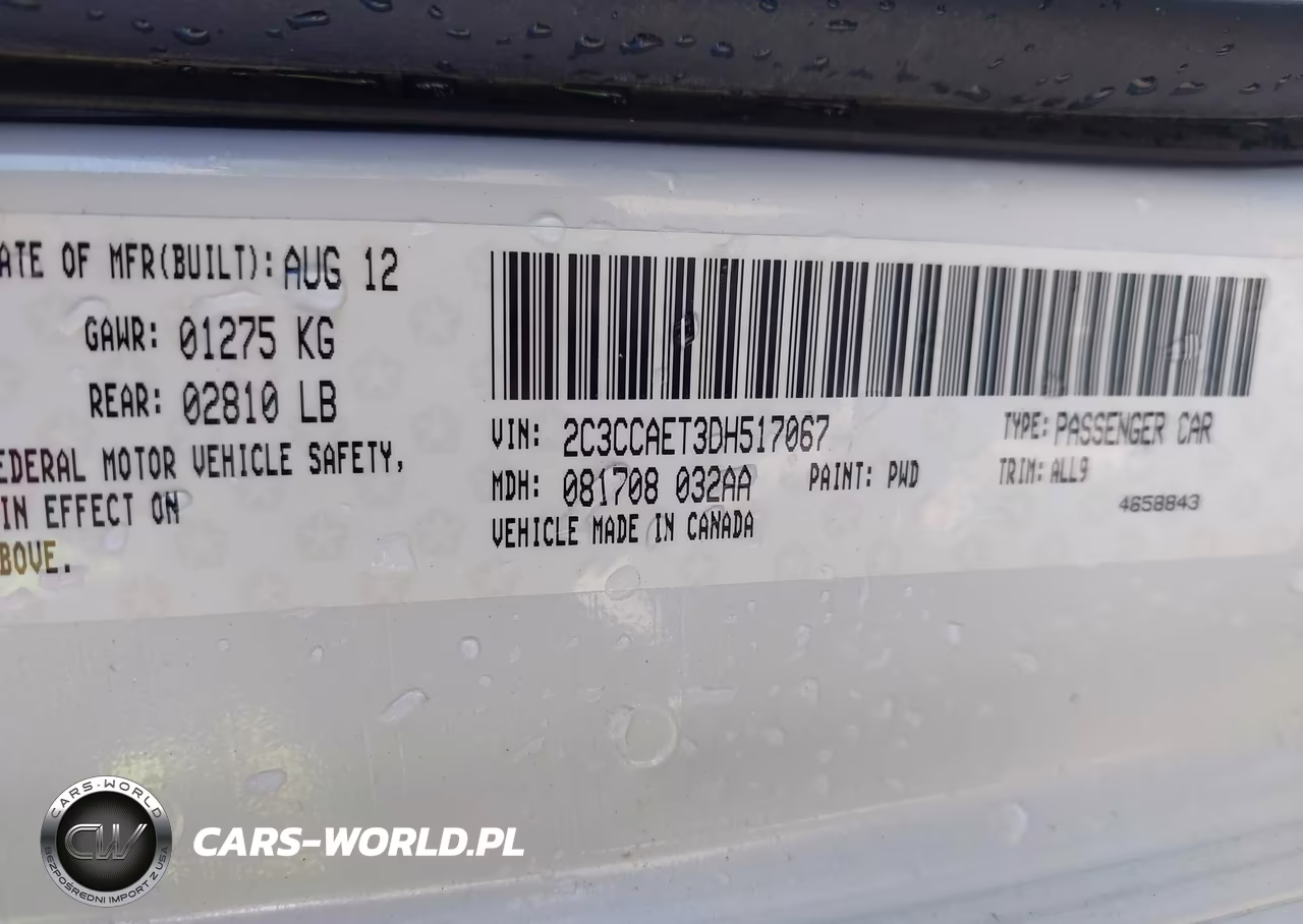 2013 Chrysler 300C VIN:2C3CCAET3DH517067 - 9