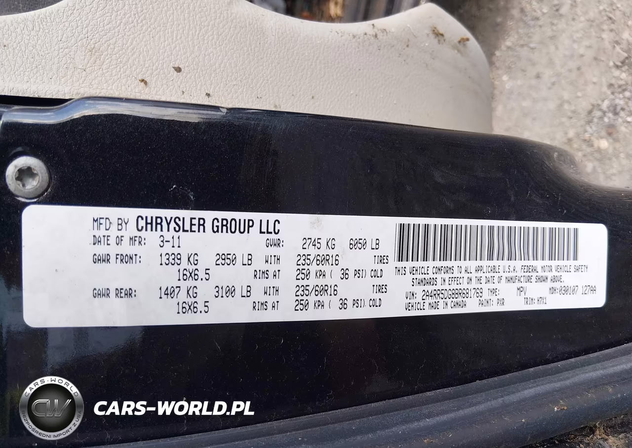 2011 Chrysler Town & Country Touring VIN:2A4RR5DG8BR681769 - 9
