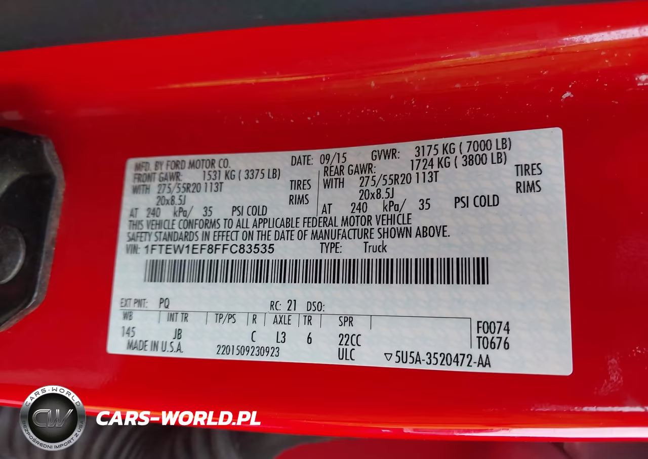 2015 Ford F-150 Xlt VIN:1FTEW1EF8FFC83535 - 9