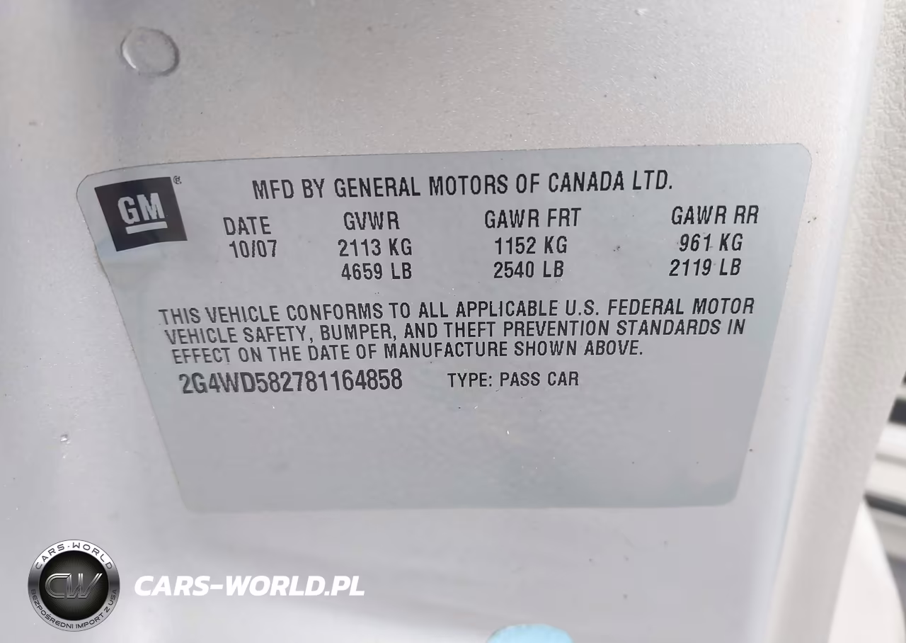 2008 Buick Lacrosse Cxl VIN:2G4WD582781164858 - 9