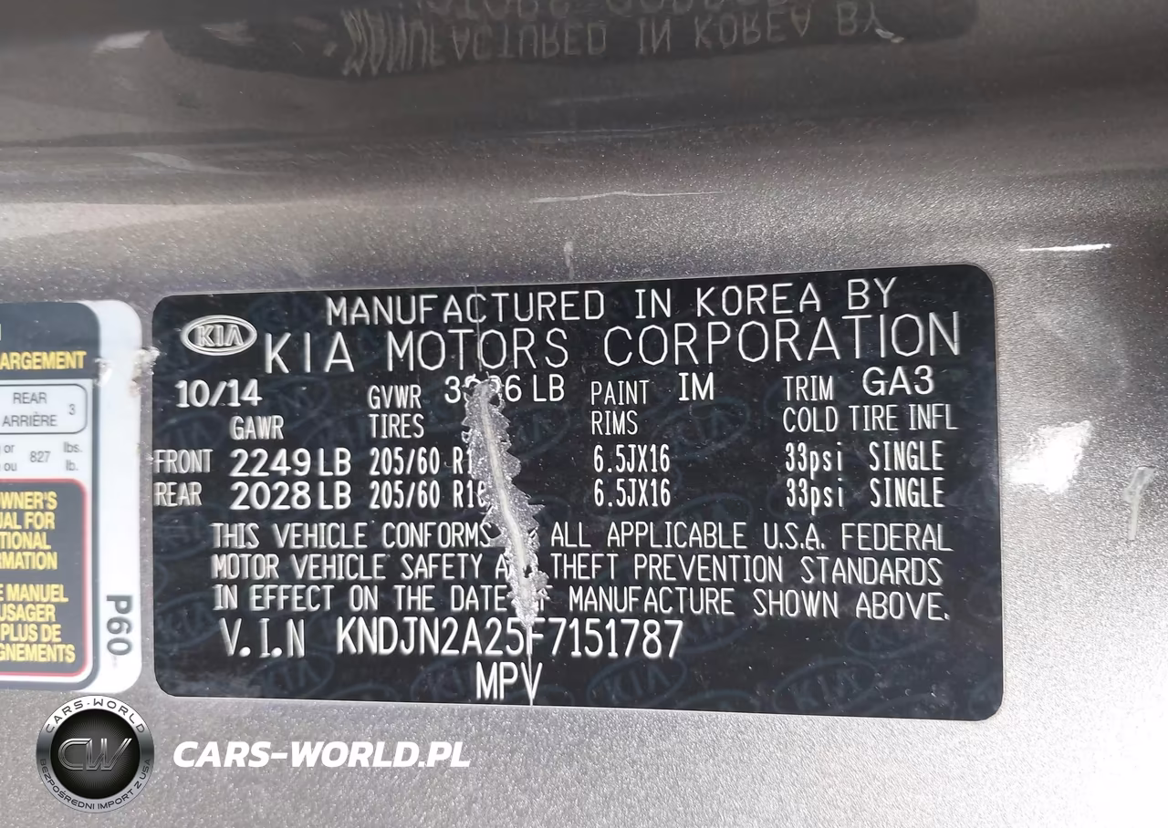 2015 Kia Soul VIN:KNDJN2A25F7151787 - 9