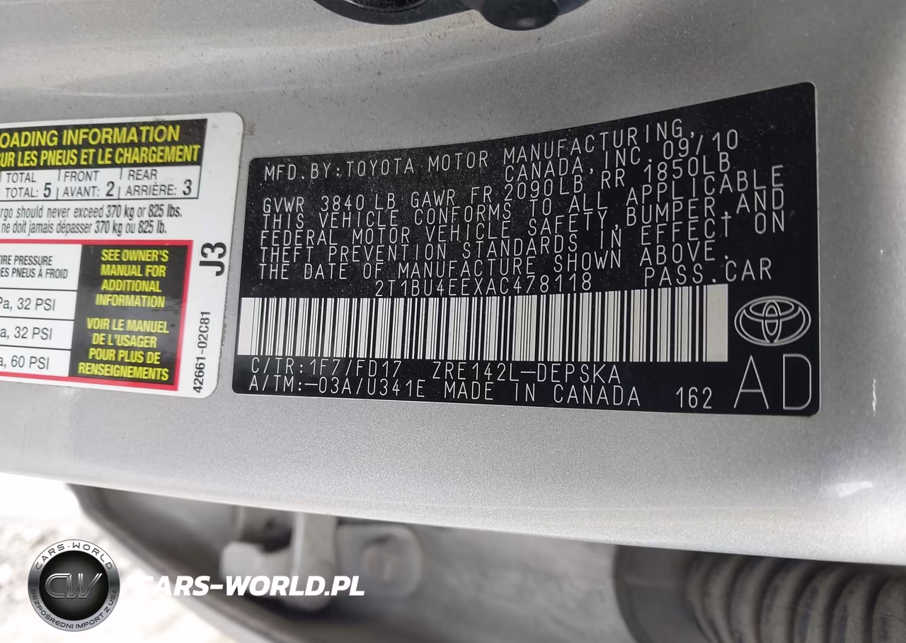 2010 Toyota Corolla S VIN:2T1BU4EEXAC478118 - 9