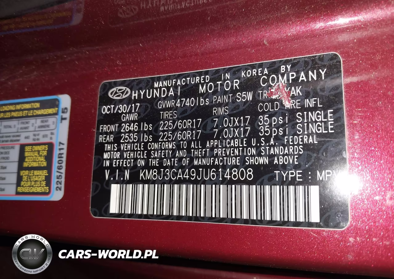 2018 Hyundai Tucson Sel VIN:KM8J3CA49JU614808 - 9