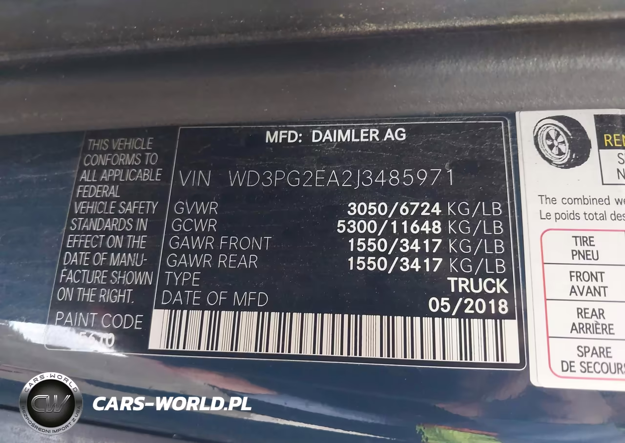 2018 Mercedes-Benz Metris VIN:WD3PG2EA2J3485971 - 9