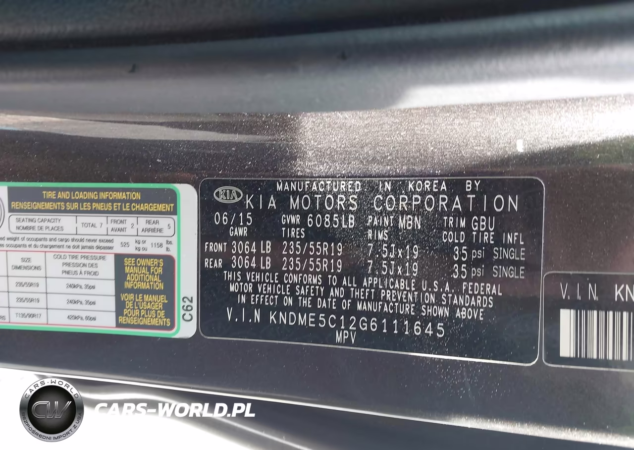 2016 Kia Sedona Sx-L VIN:KNDME5C12G6111645 - 9