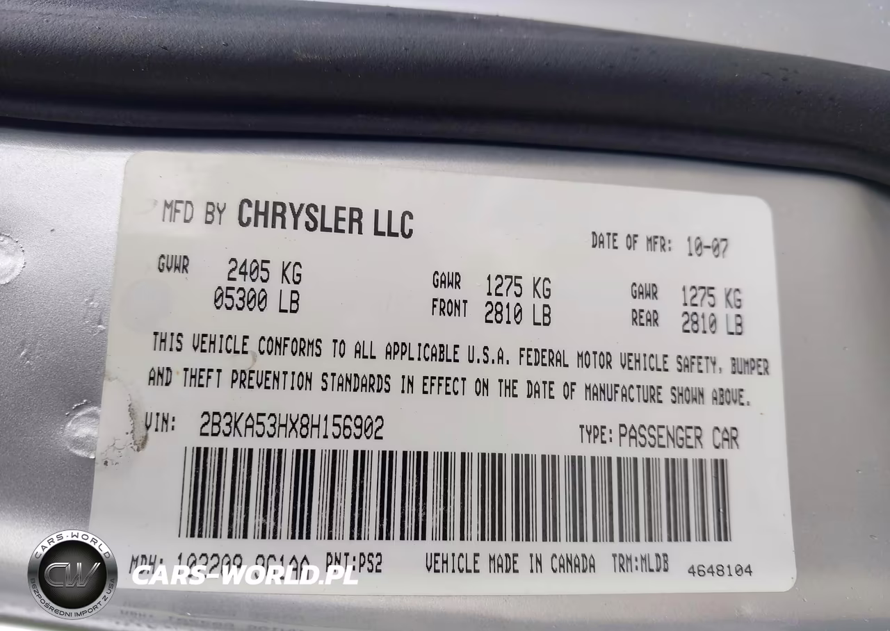 2008 Dodge Charger R-T VIN:2B3KA53HX8H156902 - 9