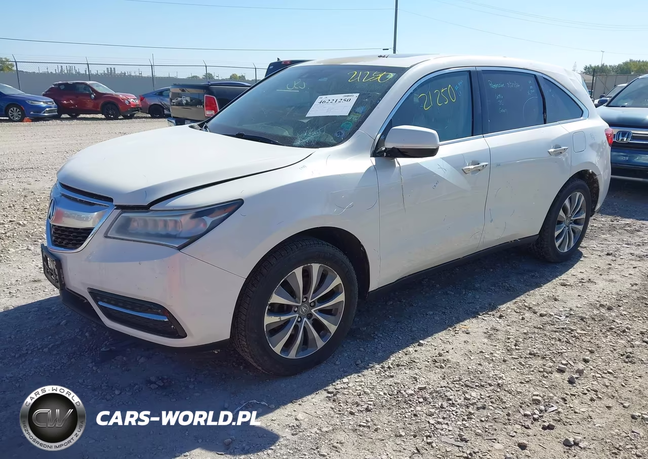 2014 Acura Mdx Technology Package VIN:5FRYD4H42EB030016 - 2