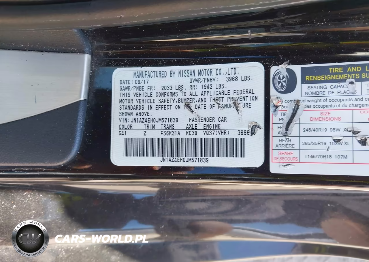 2018 Nissan 370Z Nismo Tech VIN:JN1AZ4EH0JM571839 - 9