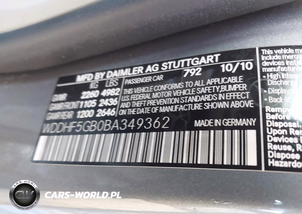 2011 Mercedes-Benz E 350 VIN:WDDHF5GB0BA349362 - 9