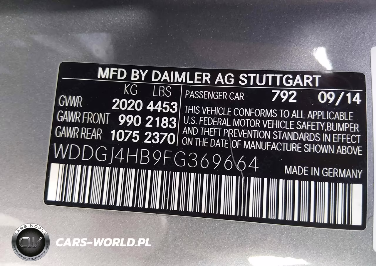 2015 Mercedes-Benz C 250 VIN:WDDGJ4HB9FG369664 - 9