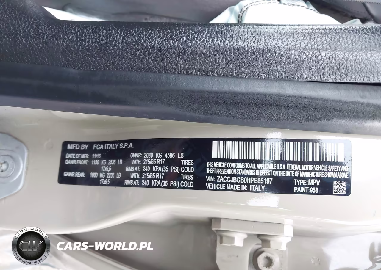 2017 Jeep Renegade Deserthawk 4X4 VIN:ZACCJBCB0HPE85197 - 9