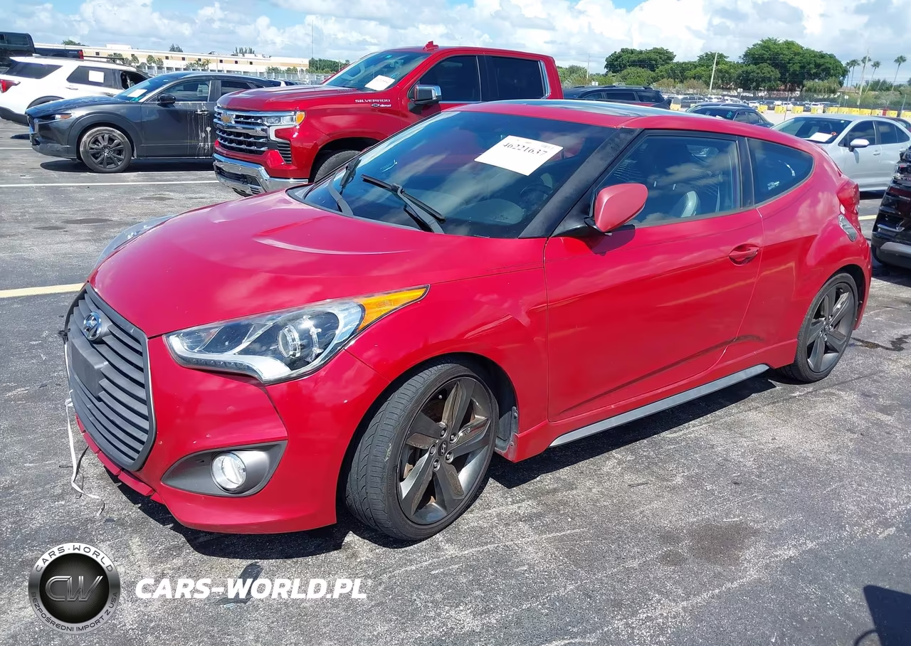 2016 Hyundai Veloster Turbo VIN:KMHTC6AE2GU292380 - 2