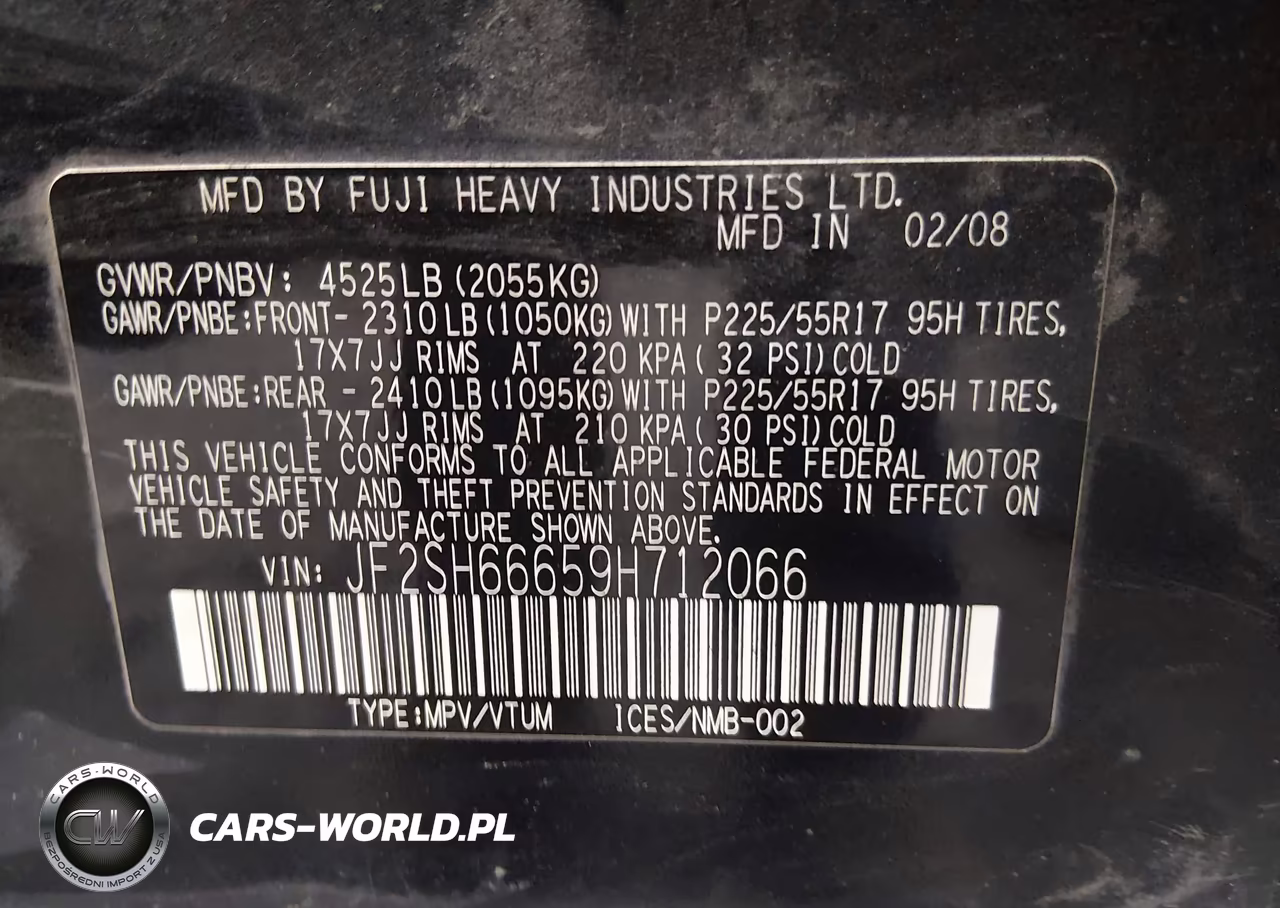 2009 Subaru Forester 2.5Xt Limited VIN:JF2SH66659H712066 - 9