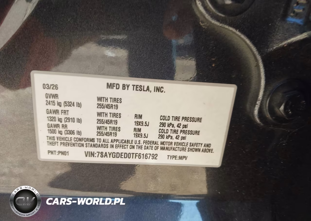2026 Tesla Modelo Y Premium Rear-Wheel Drive-Rear-Wheel Drive VIN:7SAYGDED0TF616792 - 9