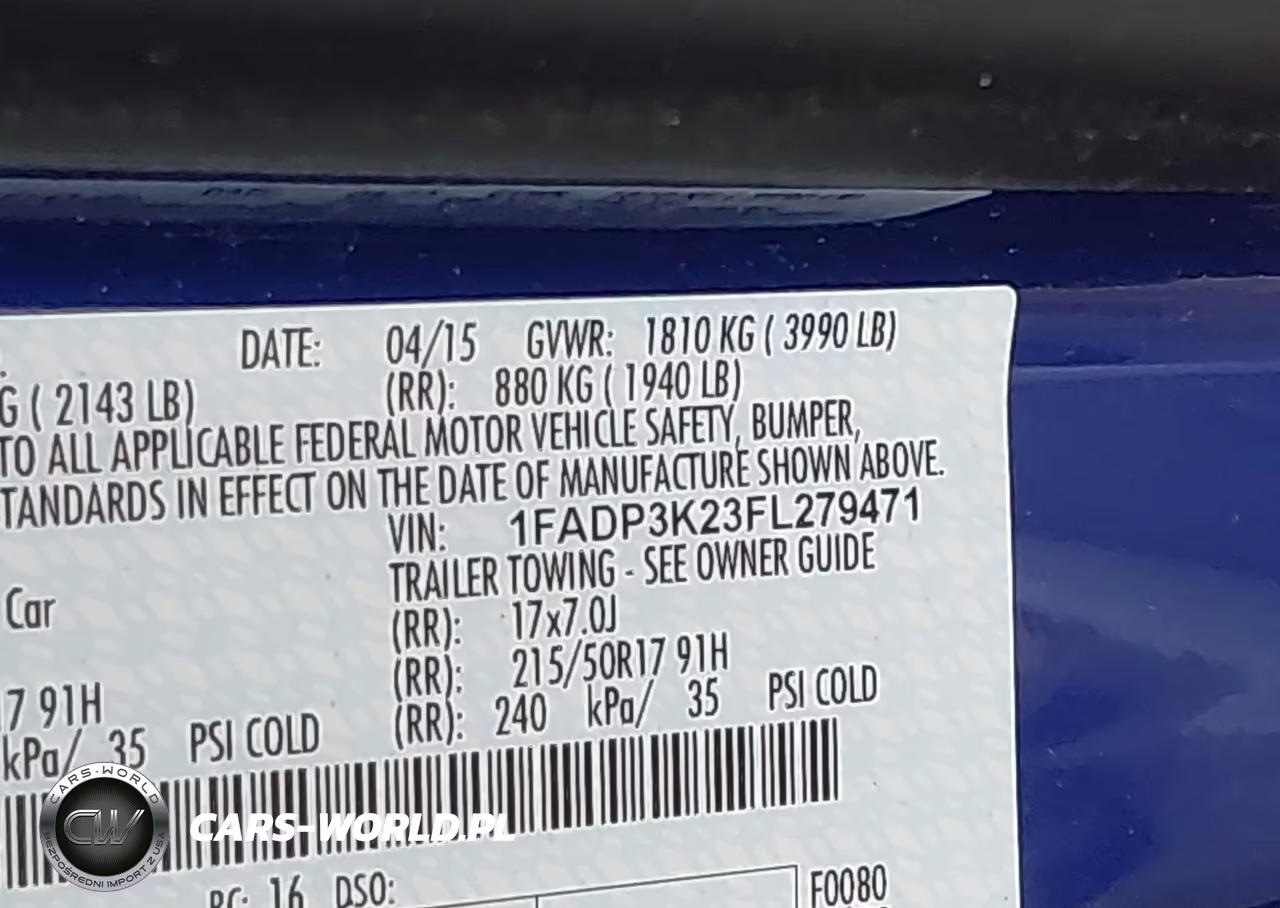 2015 Ford Focus Se VIN:1FADP3K23FL279471 - 9
