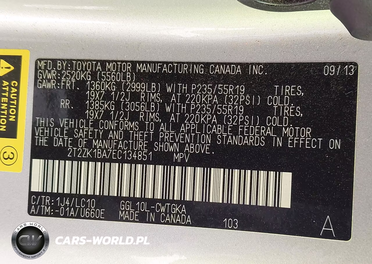 2014 Lexus Rx 350 VIN:2T2ZK1BA7EC134851 - 9