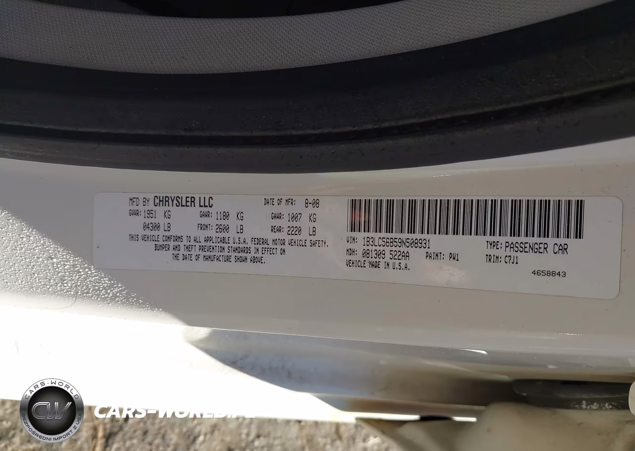 2009 Dodge Avenger Sxt VIN:1B3LC56B59N508931 - 9