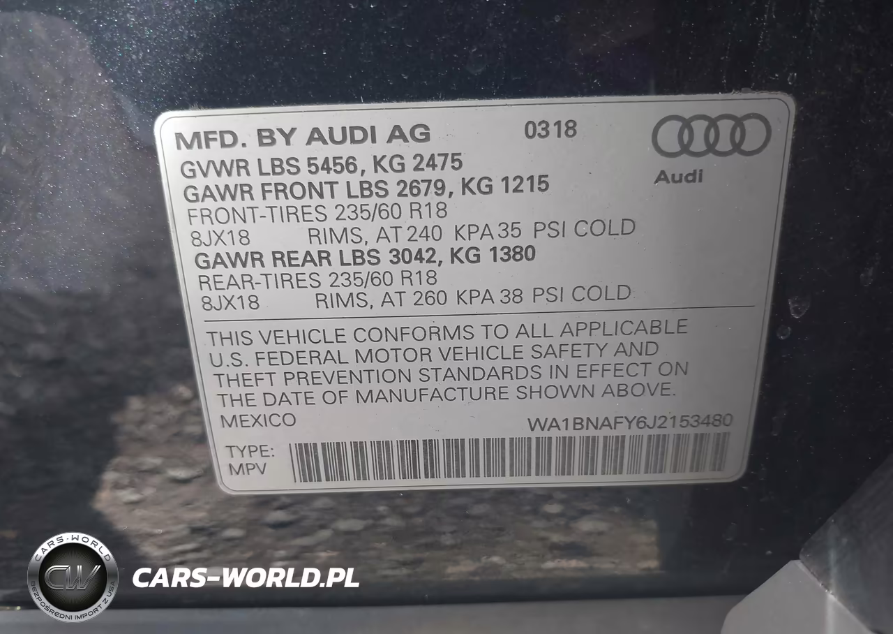 2018 Audi Q5 2.0T Premium-2.0T Tech Premium VIN:WA1BNAFY6J2153480 - 9