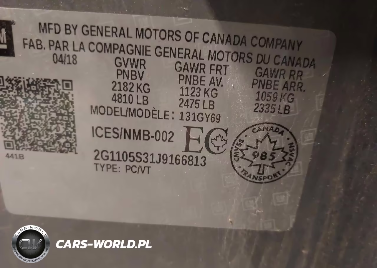 2018 Chevrolet Impala 1Lt VIN:2G1105S31J9166813 - 9
