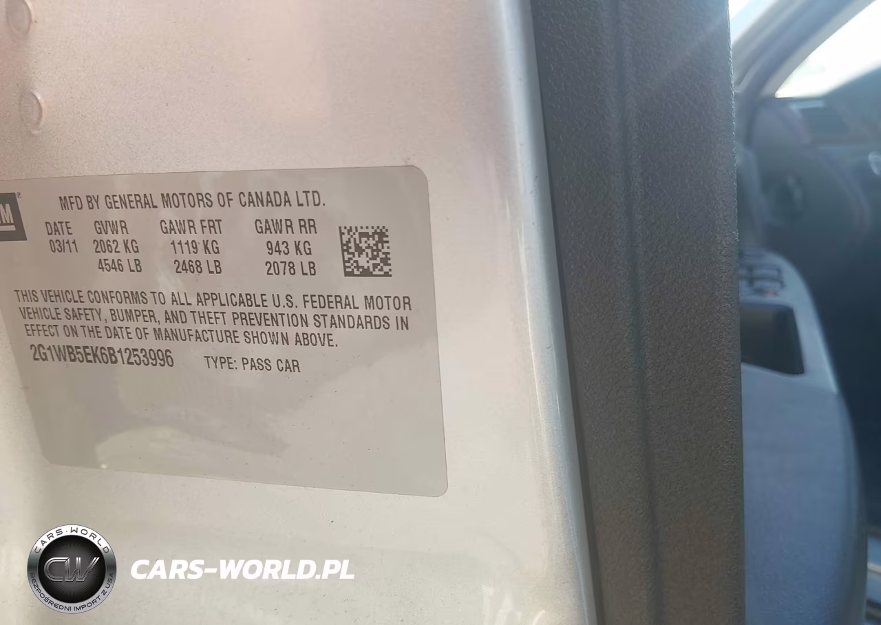 2011 Chevrolet Impala Lt VIN:2G1WB5EK6B1253996 - 9