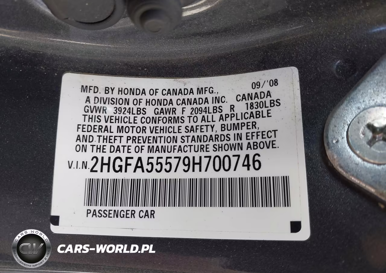 2009 Honda Civic Si VIN:2HGFA55579H700746 - 9