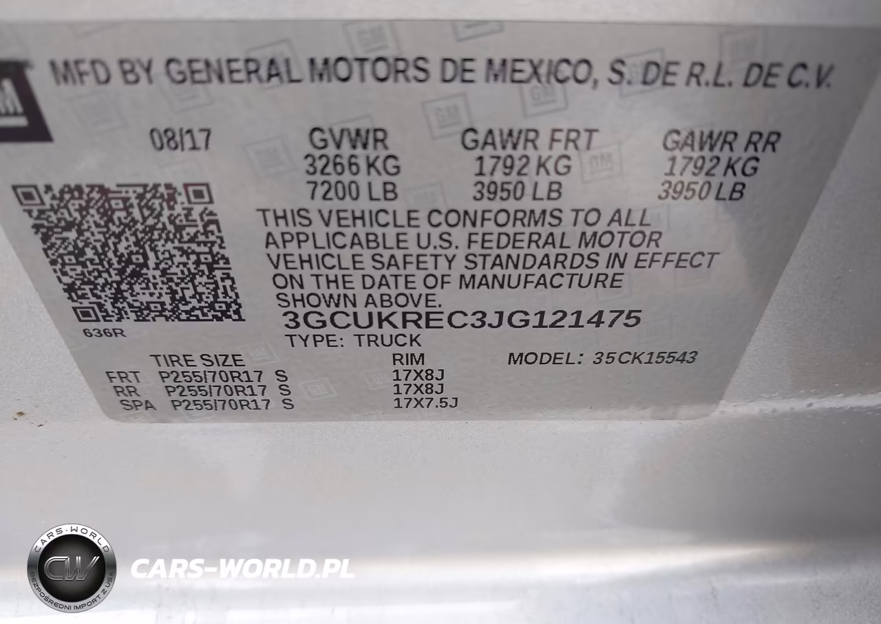 2018 Chevrolet Silverado 1500 1Lt VIN:3GCUKREC3JG121475 - 9