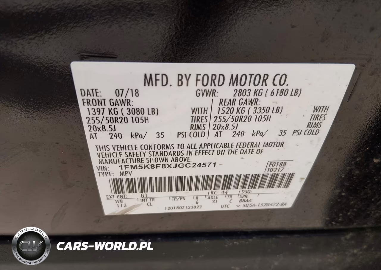 2018 Ford Explorer Limited VIN:1FM5K8F8XJGC24571 - 9