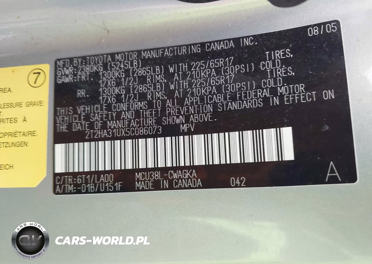 2005 Lexus Rx 330 VIN:2T2HA31UX5C086073 - 9