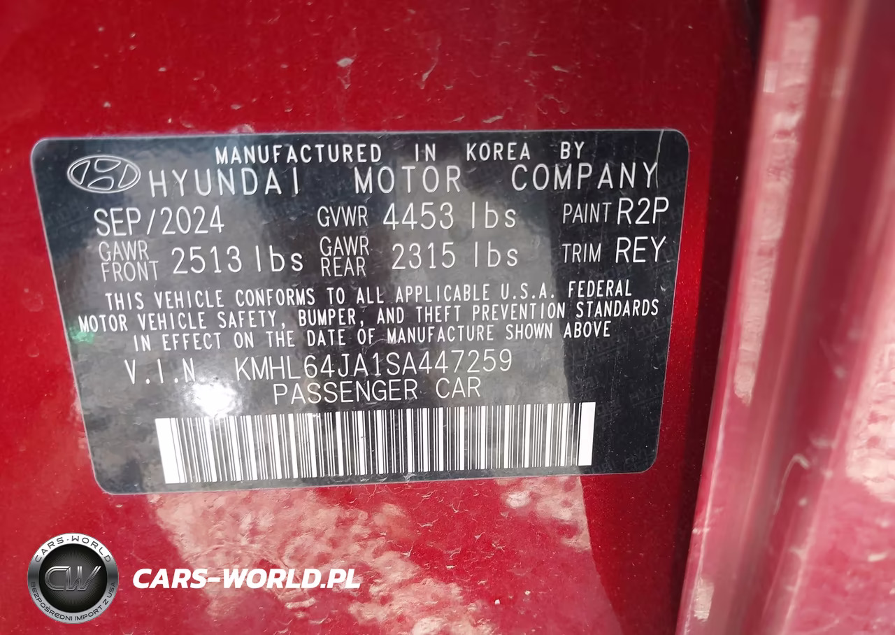 2025 Hyundai Sonata Sel VIN:KMHL64JA1SA447259 - 9