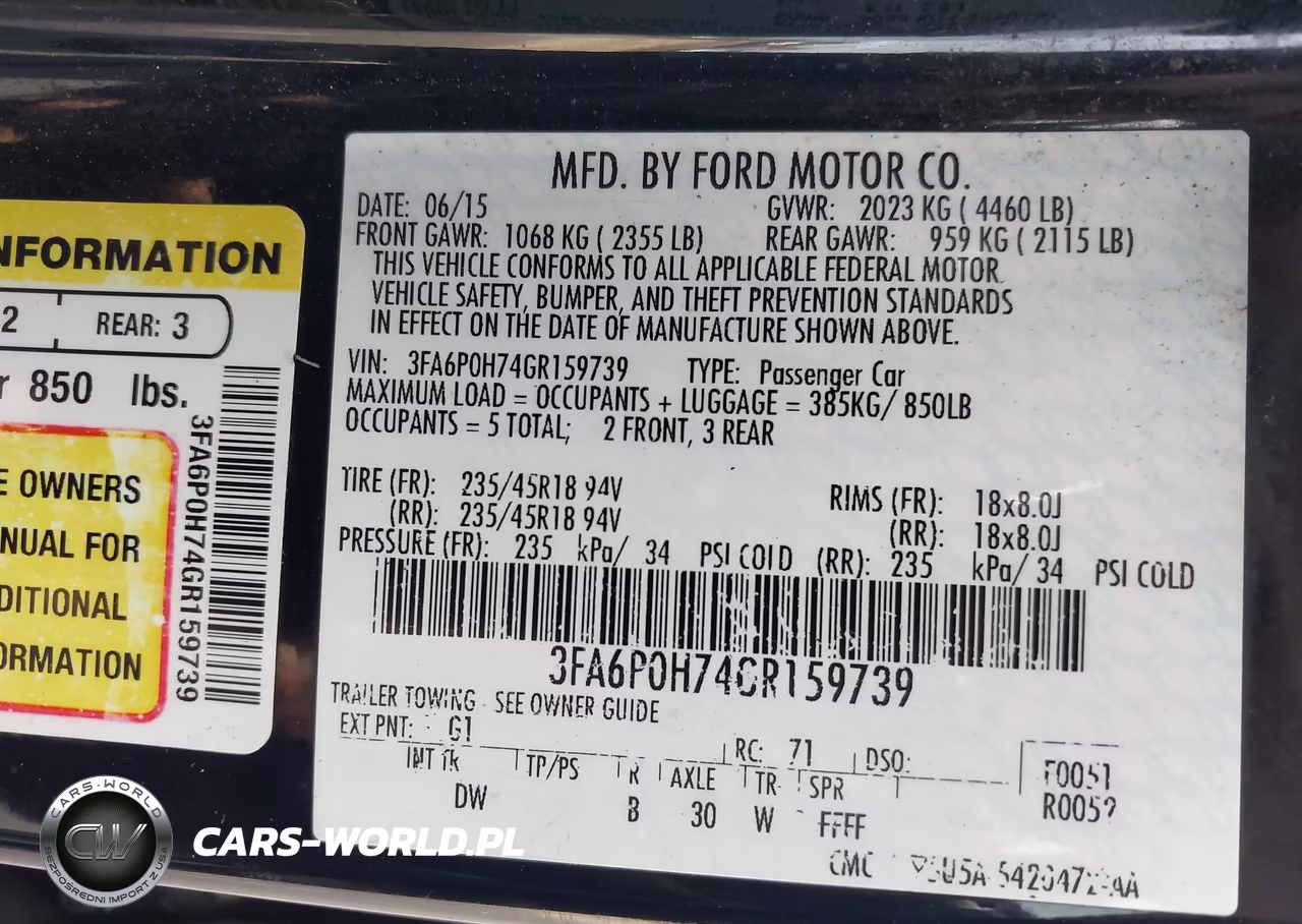 2016 Ford Fusion Se VIN:3FA6P0H74GR159739 - 9